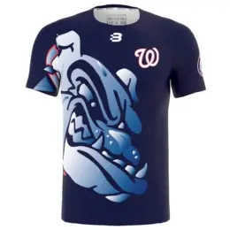 Unisex 160g Birdseye Crew Neck Sublimated T-Shirt Blue Colour